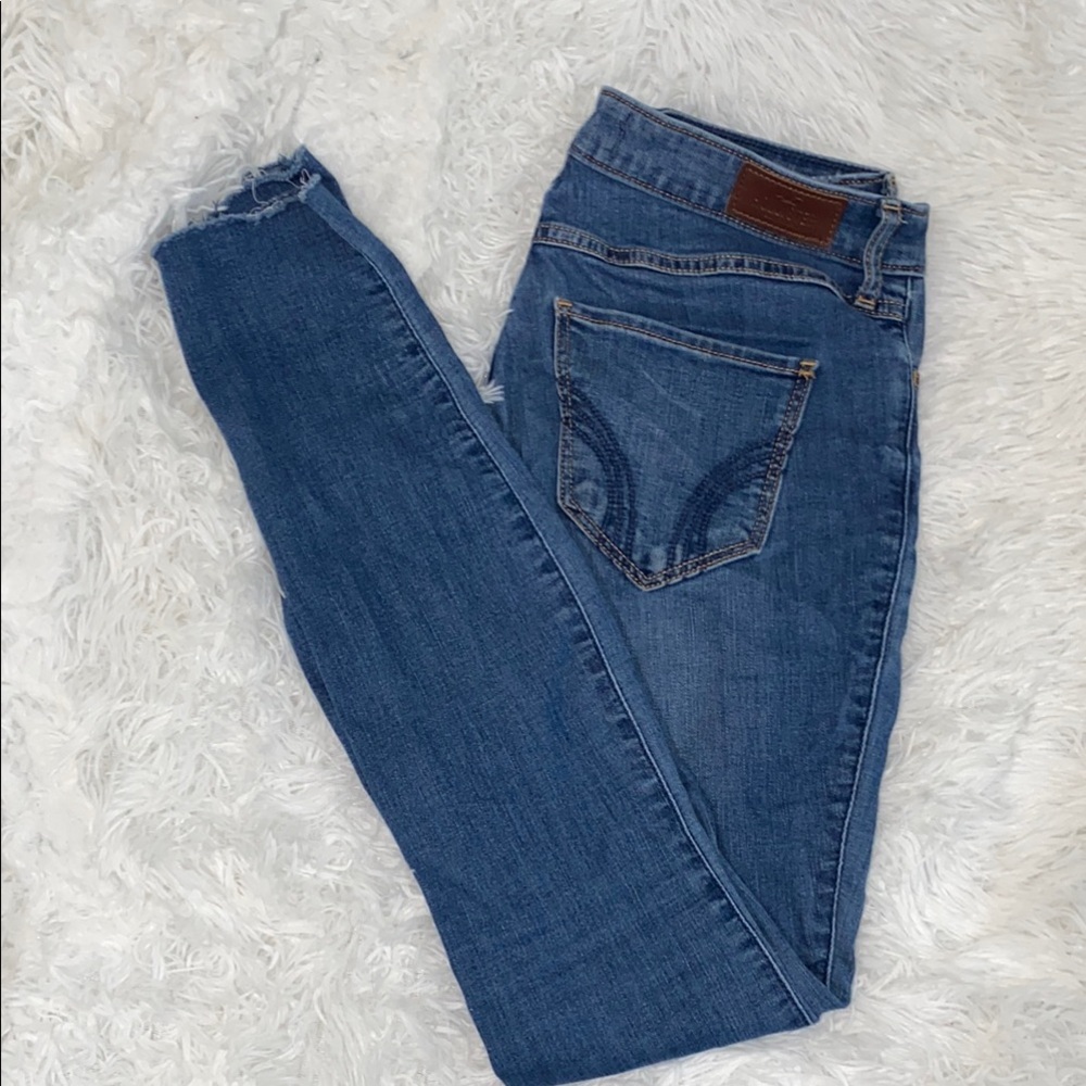 Hollister Women's Blue Skinny Jeans